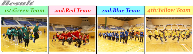 オールスタッフ感謝祭　運動会　大縄跳び